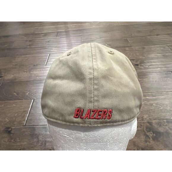 Vintage Twins Enterprise Beige NBA Portland TrailBlazers Fitted Hat Cap Size L - Picture 6 of 10